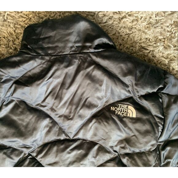 THE NORTH FACE Aconcagua black PUFFER 550 DOWN COAT JACKET sz L - Picture 9 of 9